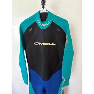 O’Neill Full Wetsuit Women’s XS Black/Teal/Blue Surf Diving Suit